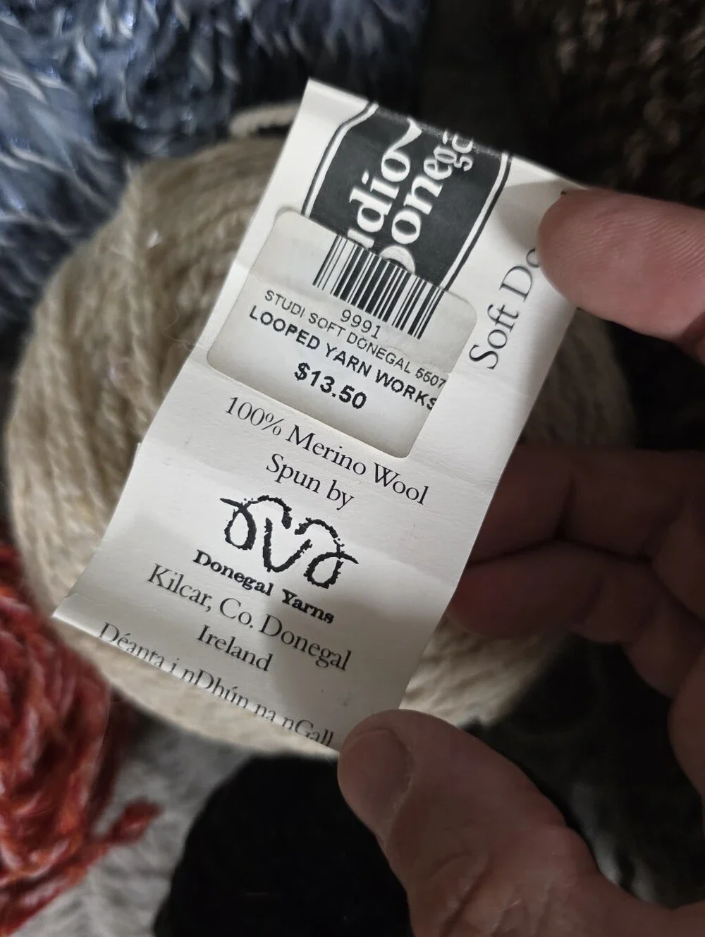 Lot of Yarn with one Blue Knitting Tool, Assorted as Shown in Photos